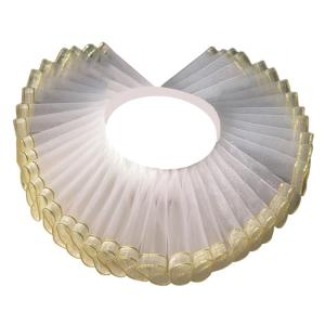 Womens Decorative Shakespearean Ruffled Neck Accessory False Collar Historical Costume Gothic Role Play Event Neck Ruff