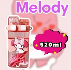 520ML Kids Water Bottle Girls High-color Double Drinking Cup Large Capacity Childrens School Special Portable Straw Cups高品质儿童水壶