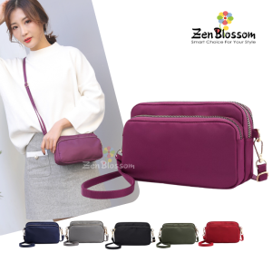 ZenBlossom Tas HP Selempang Nylon Wanita Waterproof Clarisa