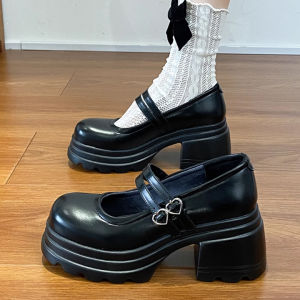 Giày Búp Bê Nữ Cao Gót Đế Vuông 7.5CM L590-2588