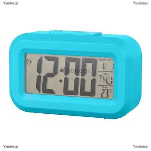 [COD] Yaokeqi LED Digital Night Glow Alarm Clock Electronic Alarm For Home Office Backlight Snooze Calendar Clock Temperature Electronic Clock
