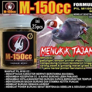 M150CC Pil isi 25pcs Vitamin Burung Dara atau Merpati meningkatkan stamina kecepatan daya tahan