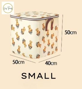 Trendy Large Capacity Teddy Bear Foldable Quilt Storage Bag - Organizer for Home Storage Solutions