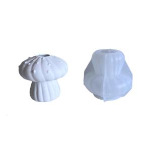 Handcraft Mushroom Shaped Silicone Mold for Unique Pots Sturdy Plaster Casting Tool Home Decoration