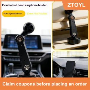 【ZTOYL】 1pcs phụ kiện sửa đổi 17mm phổ Bóng đầu xe điện thoại chủ mở rộng Rod Air Outlet hiển thị Adapter mở rộng cánh tay