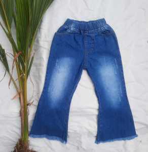 CELANA JEANS CUTBRAY ANAK PEREMPUAN VARIASI SOBEK DAN RAWIS USIA 2-7 TAHUN