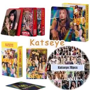 124 chiếc Nhãn dán thẻ ba chiều Katseye SOPHIA LARA Photocard Bộ sưu tập Quà tặng