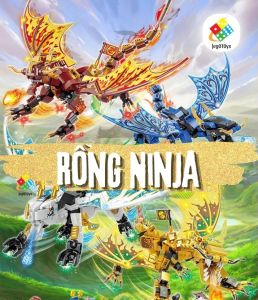 Rồng NinjaGO ( 4 mẫu ) - Mô Hình Lắp Ráp Rồng Thần Huyền Thoại 400+psc - Trọn Bộ Sưu Tập 4 Mẫu