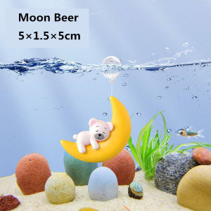 Cute Floating Aquarium Decoration Wukong Diver Magic Fairy Moon Animal Figure Cartoon Fish Tank Ornament