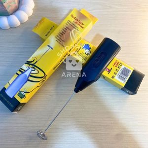 Hand Mixer Mini Elektrik Pengocok Telur Minuman Alat Peralatan Dapur Kitchen Pelarut Pengaduk Sirup Liquid Whip Cream Whipping Milkshake Froth Adonan Frappe Cappucino Jus Juice Tools Shaker Cake Tart Bakery Kue Coffee Stainless Steel Shopping Arena Malang