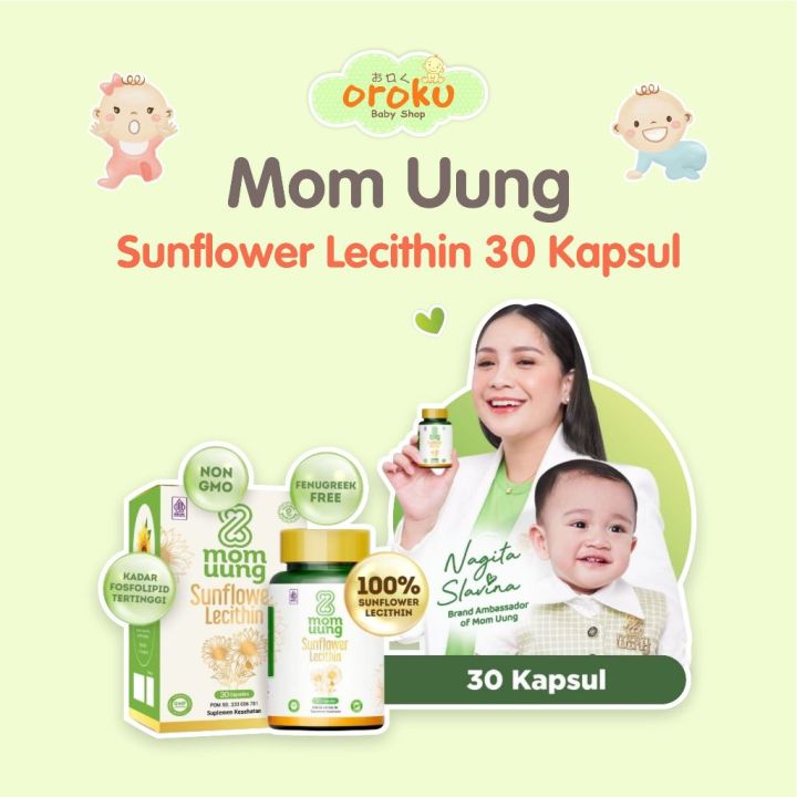 MOM UUNG SUNFLOWER LECITHIN 30 KAPSUL / MELANCARKAN SUMBATAN ASI