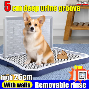 With Wall Potty Trainer For Dogs Potty Tray For Dogs Pet Dog Toilet High 41.5Cm*25.5Cm Removable For Cleaning Large Capacity Convenient And Hygienic Dog Training Potty
