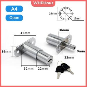 WHPHous Drawer Push Lock Sliding Door Showcase Cupboard Cabinet Locks Window Security