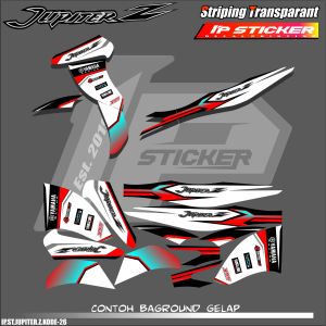JUPITER Z (COD)  STIKER STRIPING MOTOR YAMAHA JUPITER Z- STIKER LIST STIKER MOTOR DESAIN RACING HOLOGRAM DAN TRANSPARAN BISA COD IP. PROJECT.KODE- 26