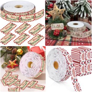 LUMIYA 500PCS 5cm2.5cm Merry Christmas Raffle Tickets Printed Vivid Colorful Christmas Raffle Coupon Creative Versatile Event Tickets For Events