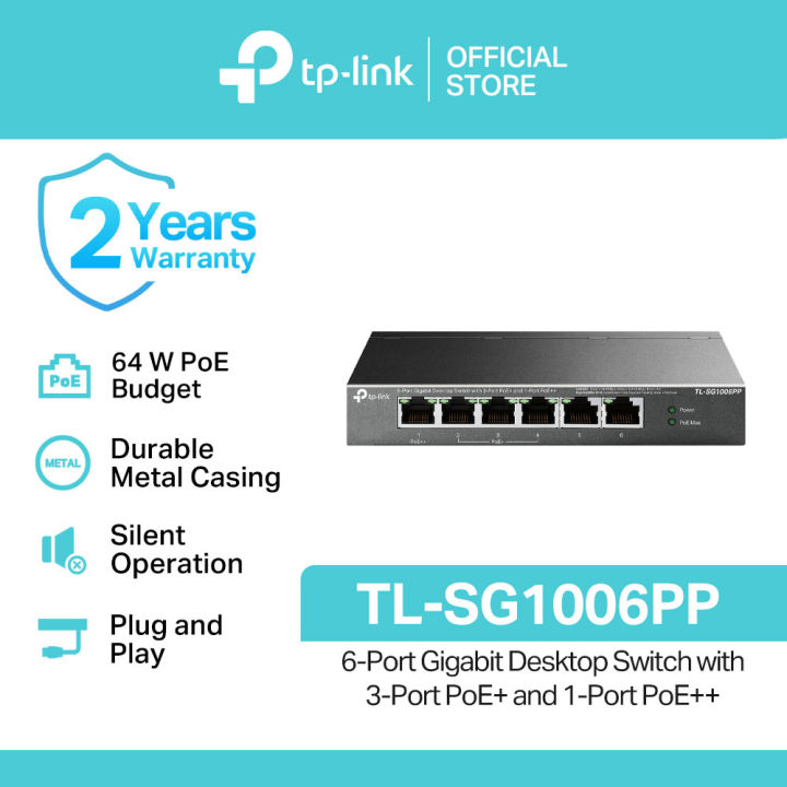 TL-SG1006PP | Switch Gigabit de sobremesa de 6 puertos con PoE de 3 puertos y PoE de 1 puerto | España