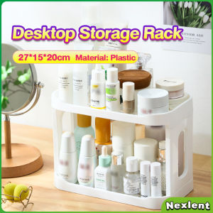 Nexlent 2 Layers Simple Desktop Storage Rack Shelf Table Organizer Cosmetic Jewelry Bathroom Rack