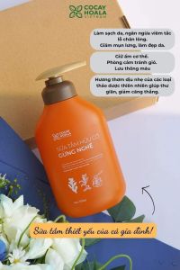 [HCM] Sữa tắm thảo dược hữu cơ gừng nghệ Cỏ cây hoa lá Việt Nam