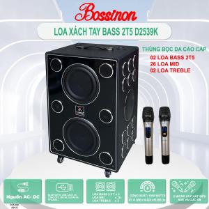 Loa Karaoke xách tay Bossinon D2539K - 26 Đường tiếng Công Suất 1000W 2 Bass 25Cm 2 Treble - HÀNG CHÍNH HÃNG