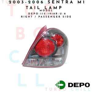 2003-2006 SENTRA M1 TAIL LAMP DEPO-115-1918R-U-8 RIGHT / PASSENGER SIDE