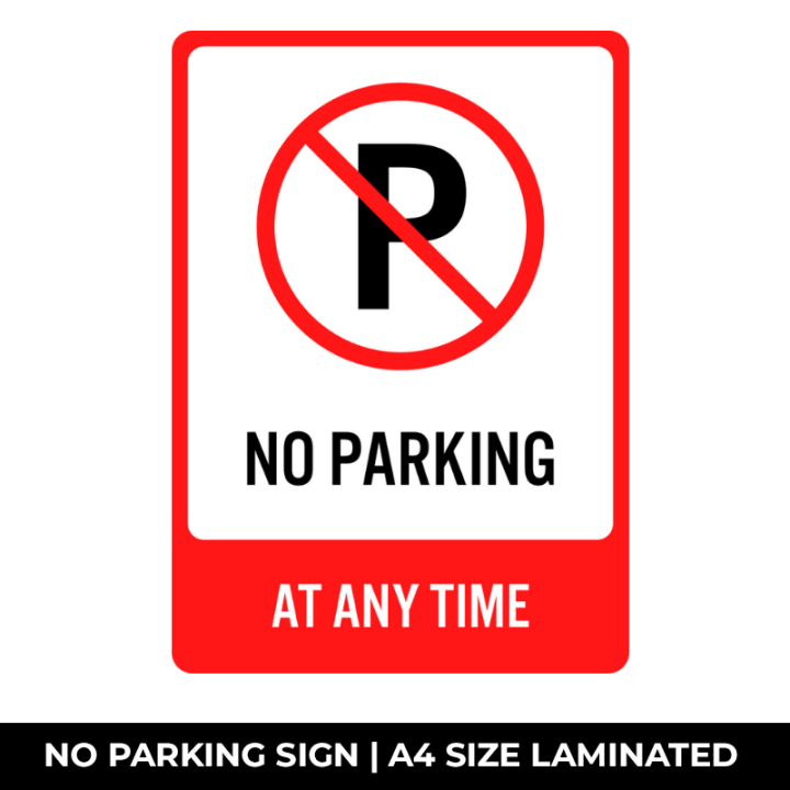 No Parking Signage A4 Laminated Waterproof High Quality Print | Lazada PH