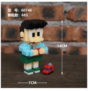 Mô Hình Lắp Ráp Doraemon Đồ Chơi Xếp Hình 3D Mini Các Nhân Vật Hoạt Hình Nobita Chaien Xuka Xeko Doremi..