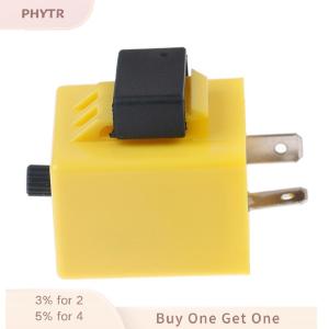 PHYTR HOT 12V 2 Pin Adjustable Frequency LED Flasher Relay Turn Signal Blinker Indicator