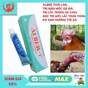ALBER Bôi Nấm Mốc Gà Chọi Thuố.c Lác Trắng Gà Đá Dạng 1 tuyp bôi 10gr.không ảnh hưởng gà đá.