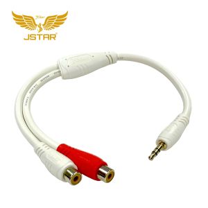Cáp chuyển jack 3.5 ra hoa sen - Cáp chuyển đổi jack 3.5 sang 2 AV - Jack 3.5 Male to 2 RCA Female
