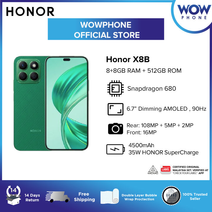 READY STOCK] HONOR 90 Lite 5G [8GB RAM, 256GB ROM], 1 Year Warranty by  Honor Malaysia