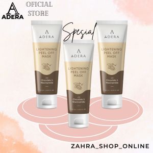 Adera Lightening Peel Of Mask With Chocolate & Niacinamide Mencerahkan Dan Mengangkat Sel Kulit Mati - ADERA PEEL OF MASK - MASKER ADERA
