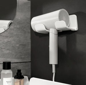 Holder Tempat Penyimpanan Pengering Rambut Hairdryer / Rak Holder Gantung Penyimpanan Hairdryer Tempel Dinding