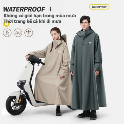 Áo mưa bít kín đi xe máy siêu bền chống thấm Áo mưa một mảnh fashion cho 1 người