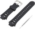 Watch Bands Compatible with Suunto Observer Tt St Sr G6 X6HRM, Classic Soft Rubber Replacement Wrist Strap for Suunto Observer Tt St Sr G6 X6HRM Smart Watch Black. 