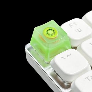 FANTASY E LIFE High Quality Translucent Fruit Keycaps 1pc Strawberry Orange Watermelon Lemon Glossy Juicy Colors Make Your Mechanical Keyboard Fun Colorful And Unique