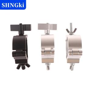SHNGki Nhôm kẹp giàn ánh sáng chủ móc ánh sáng sân khấu O móng vuốt 48-51mm Ống kẹp móc di động DJ di chuyển đầu chú ý
