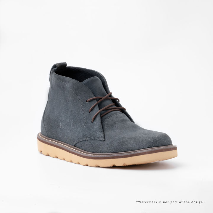 Mens Grey Chukka Boots Treyton Grey Mens Chukka Boots Lazada