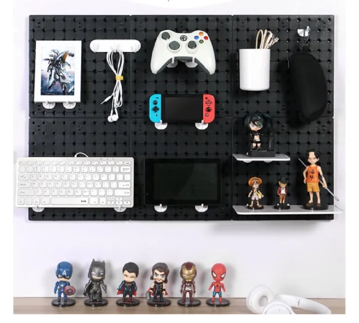 Pegboard%20Perforated%20Display%20Board%20Wall%20Display%20Rack%20Peg%20Board%20Wall%20Mounted%20Hole%20Board%20Bedroom%20Wall%20Organizer%20%E6%B4%9E%E6%B4%9E%E6%9D%BF%E7%BD%AE%E7%89%A9%E6%9E%B6%20-%20Image%202