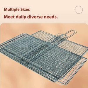 Deukio bằng sắt bền nướng BBQ Net có thể gập lại & dễ lau chùi cho cắm trại ngoài trời