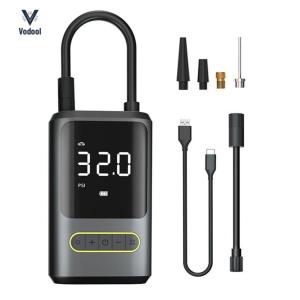 Car Wireless Air Pump Power Display Portable Car Inflator Pump Bicycle Air Compressor for Automobile Bicycle Ball [Vodool Shophouse]