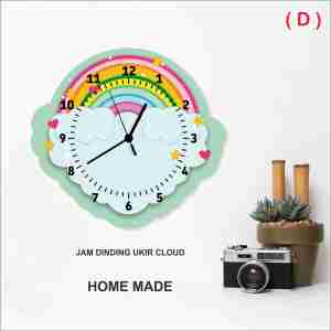 RC - 178 Jam Dinding Karakter AWAN/CLOUD Hiasan Dinding Ukiran Timbul Aesthetic terbaru