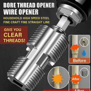 Anti Corrosion Portable Double Headed Pipe Threader DIY Home Repair Tool Lightweight Design