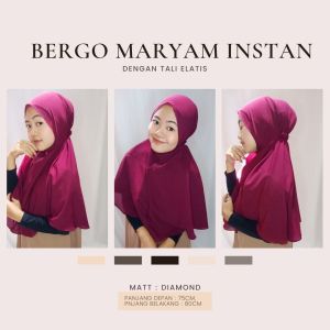 HIJAB BERGO MARYAM INSTAN DENGAN TALI ELASTIS