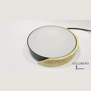 Tami Nordic LED Ceiling Light - Black White - Wood Frame | Goldberg Home - Diameter: 23/30/40/50 CM (Wattage: 24W/36W/48W) - Daylight Temperature - 5cm Thickness