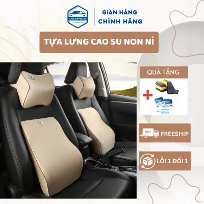 Gối Tựa Lưng - Tựa Lưng Ô Tô - Chất Liệu Cao Su Non Nỉ Cao Cấp Thông Hơi Siêu Đàn Hồi Dành Cho Xe Hơi