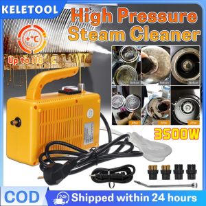 3500W Handheld Steam Cleaner High Temperature Steaming Washer Electric Steaming Cleaning Machine Home Car Aircon Kitchen Hood Mattress Cleaning