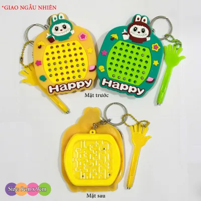 Móc khóa bảng vẽ từ tính Kuromi Capybara - Bảng vẽ bi thép treo cặp chìa khóa làm quà tặng dễ thương