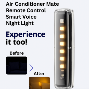Smart Voice Control Night Light With Infrared Remote For Air Conditioning Companion Portable AC Bedroom Living Room Memory Algorithm High Brightness