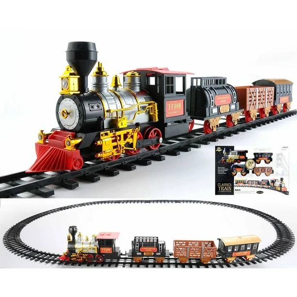 Northlight Ready to Play Animated Classic Train (20 Pieces) Battery ...