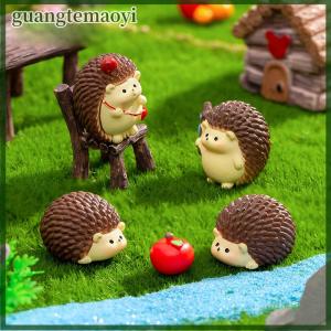 guangtemaoyi Mini Little HEDGEHOG trang trí phim hoạt hình động vật vi cảnh quan Dollhouse mô hình nội thất xe hơi trang trí máy tính để bàn nhà